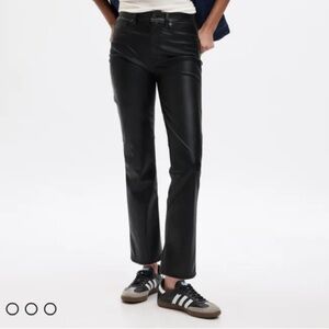 GAP Women’s Vintage Slim High Rise Vegan Leather Pants Size 32